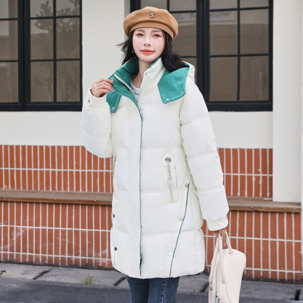 Winter Loose Down Cotton-padded Coat Women's Coat Mid-length Thickened - Image 5