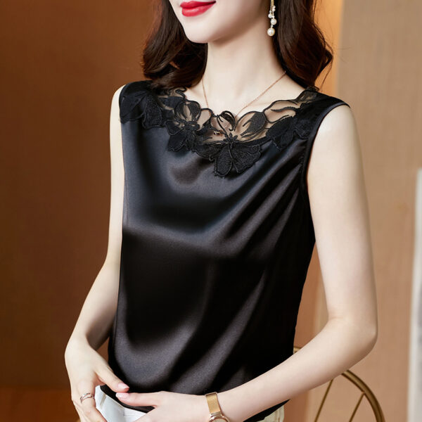Lace V-neck Sling Vest Women - Image 4
