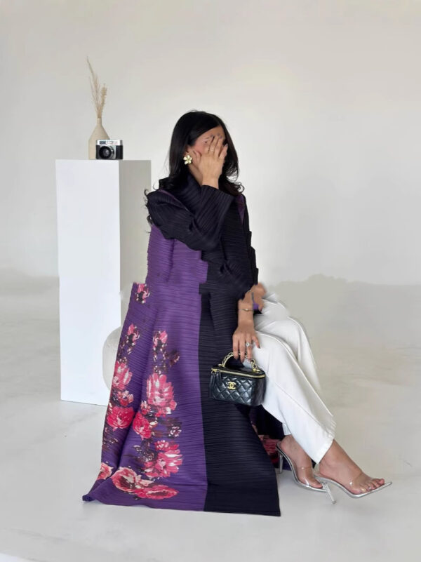 Printed Shawl Cardigan Ethnic Style Wear - Image 3