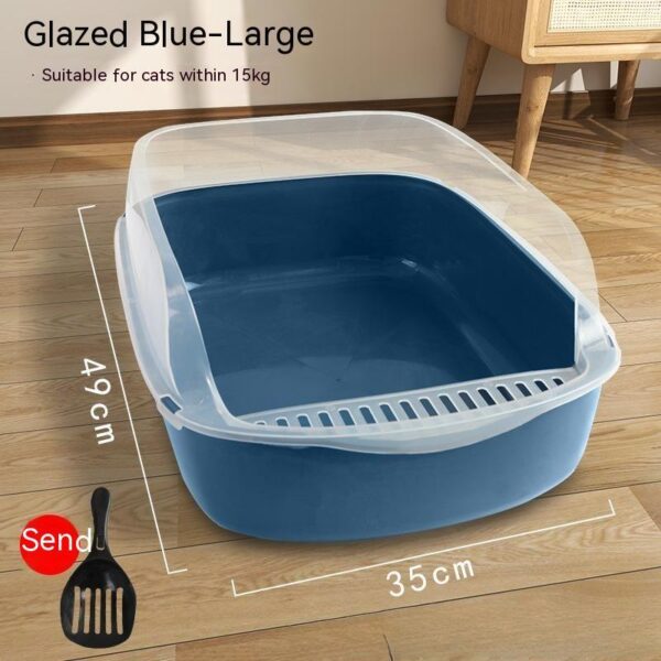 Semi-closed Anti-sand Litter Box - Image 10