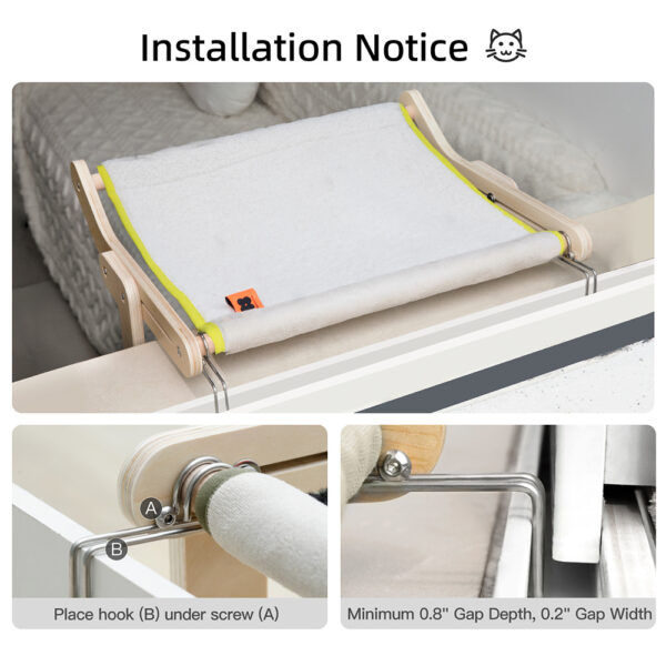 Mewoofun Cat Window Perch Winter Season Mat Easy Washable Quality Fabric 40 Lbs Hot Selling Hammock Hanging Bed For Pet - Image 4