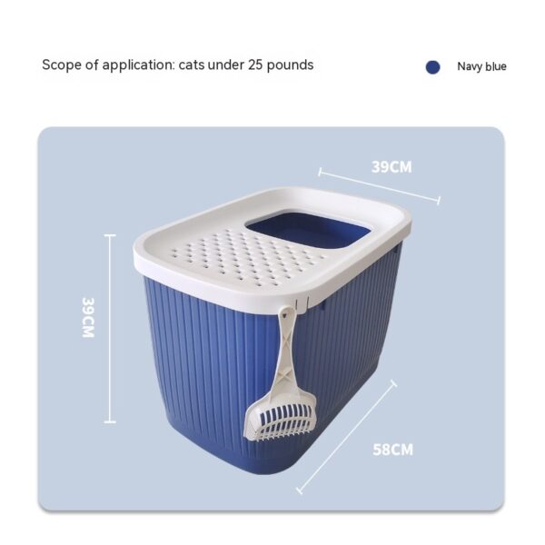 Pet Litter Box Fully Enclosed Top-in Oversized - Image 9
