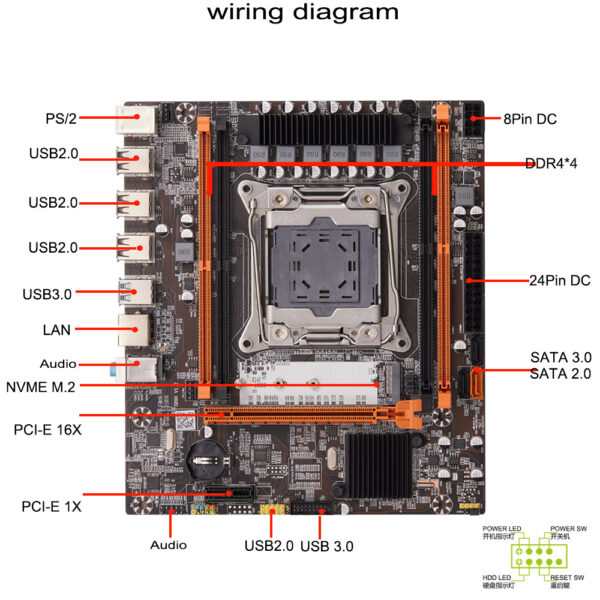 X99 Computer Motherboard DDR4 Server - Image 5